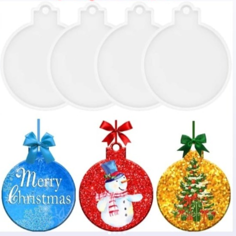 Set 4 moldes de adornos navideños (Bambalinas)
Molde de Adornos personalizados para Navidad