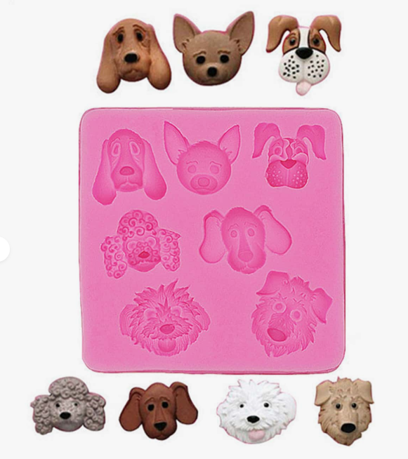 Molde de silicona de perritos