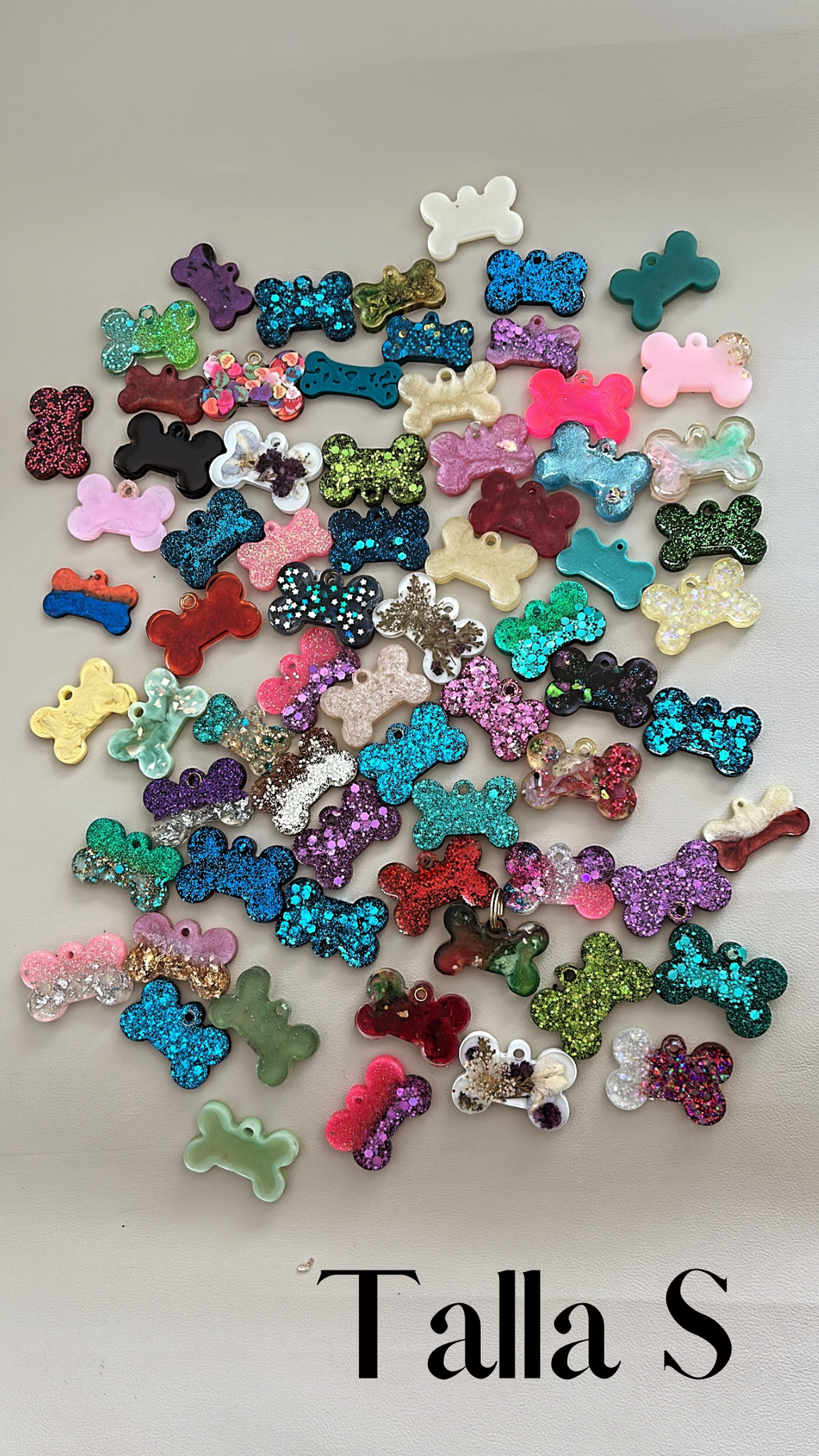 Plaquitas de mascotas  TALLA S huesito resina