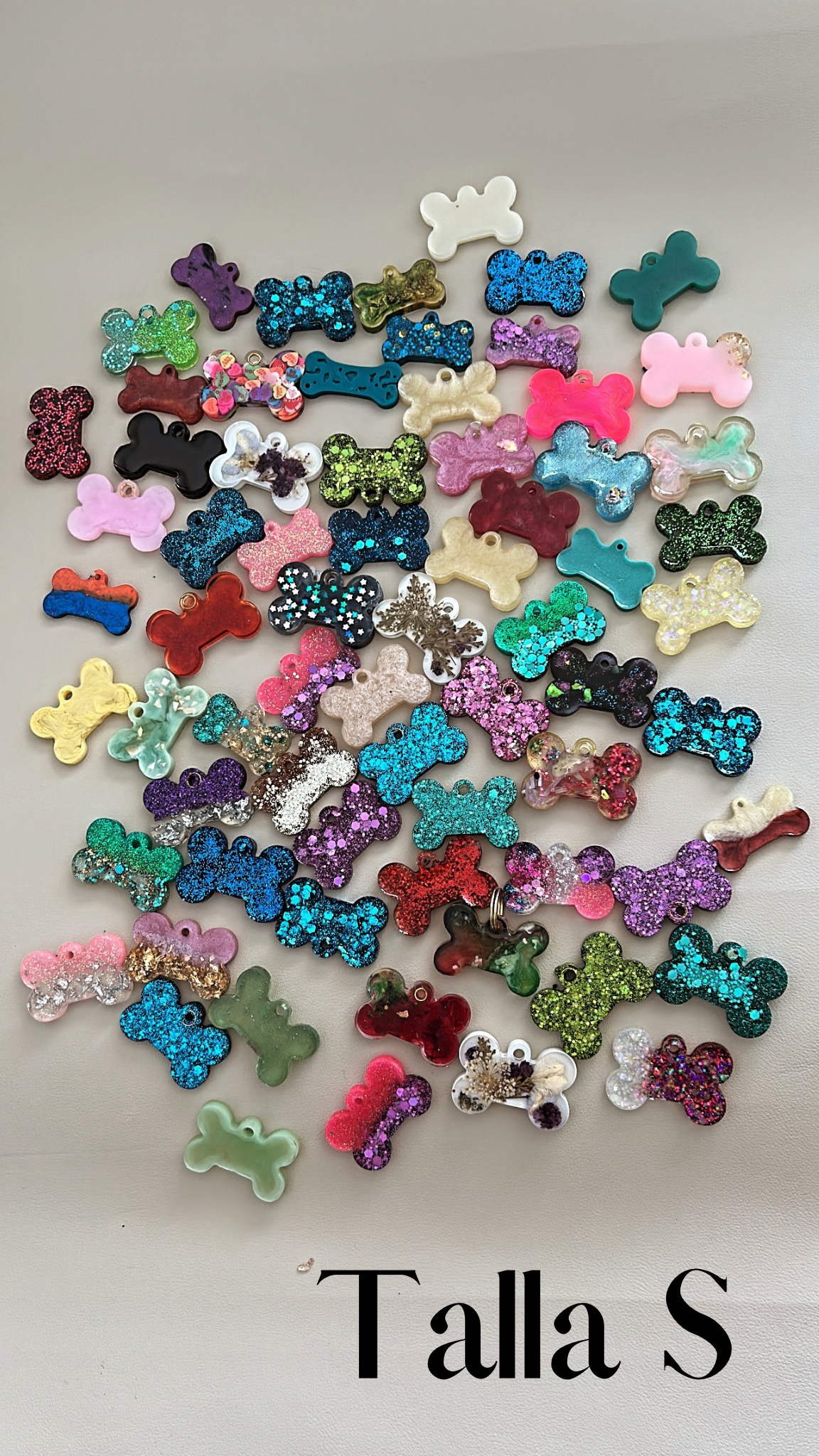 Plaquitas de mascotas  TALLA S huesito resina